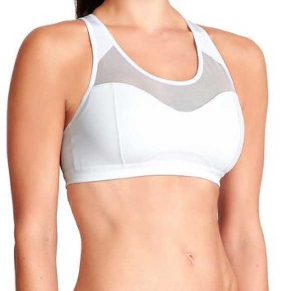 athleta white sports bra